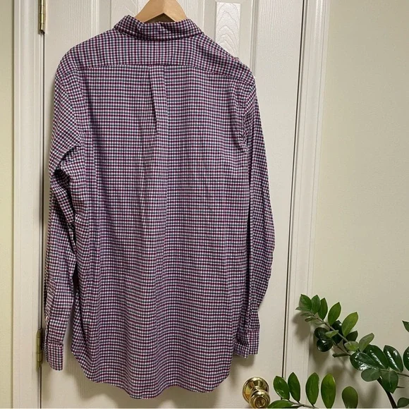 Ralph Lauren plaid Hunter green pony flannel long sleeve button down XL - Picture 2 of 6